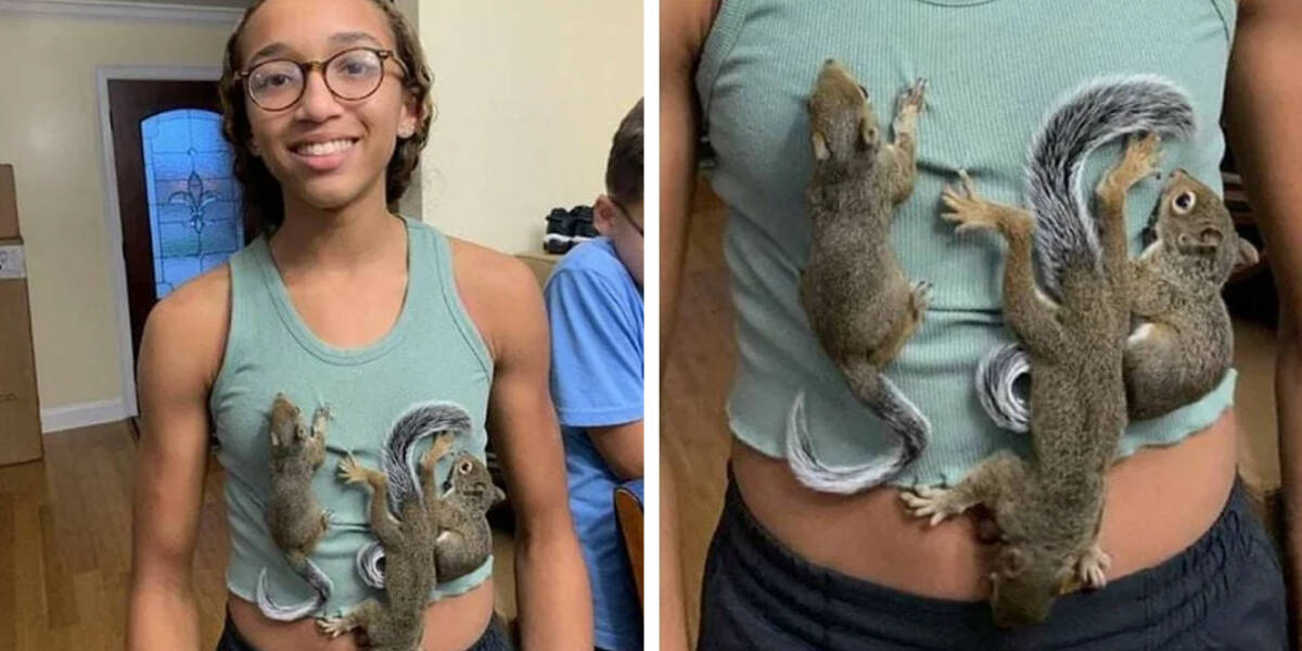 Sweet video.  Kind teenager saves 3 orphaned squirrels after Hurricane Ida destroyed their nest