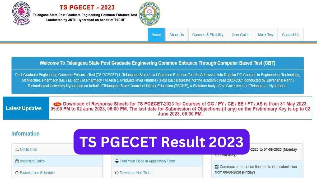 TS PGECET Result 2023