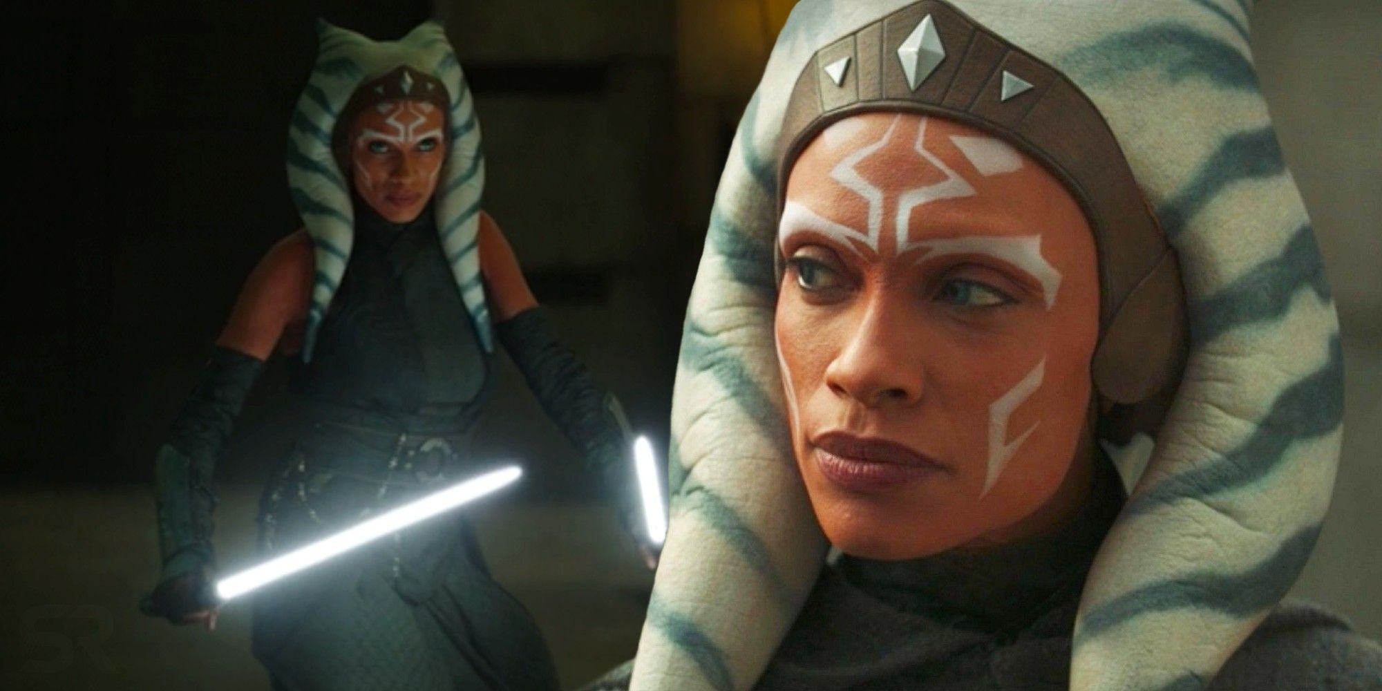 The Mandalorian: Why Ahsoka Has Two White Lightsabers