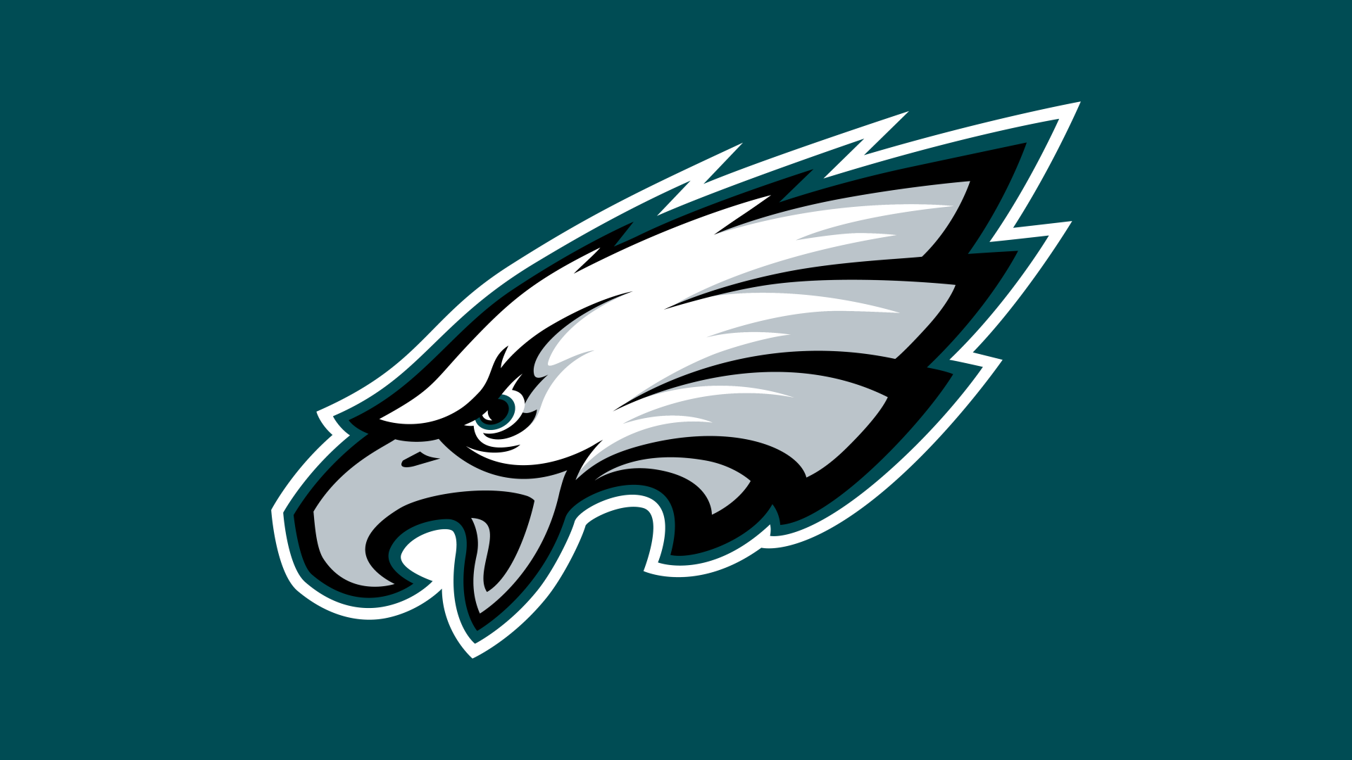 The Philadelphia Eagles logo hides a secret optical illusion because it is the ONLY insignia in the NFL that faces left.  Can you see the hidden letter?