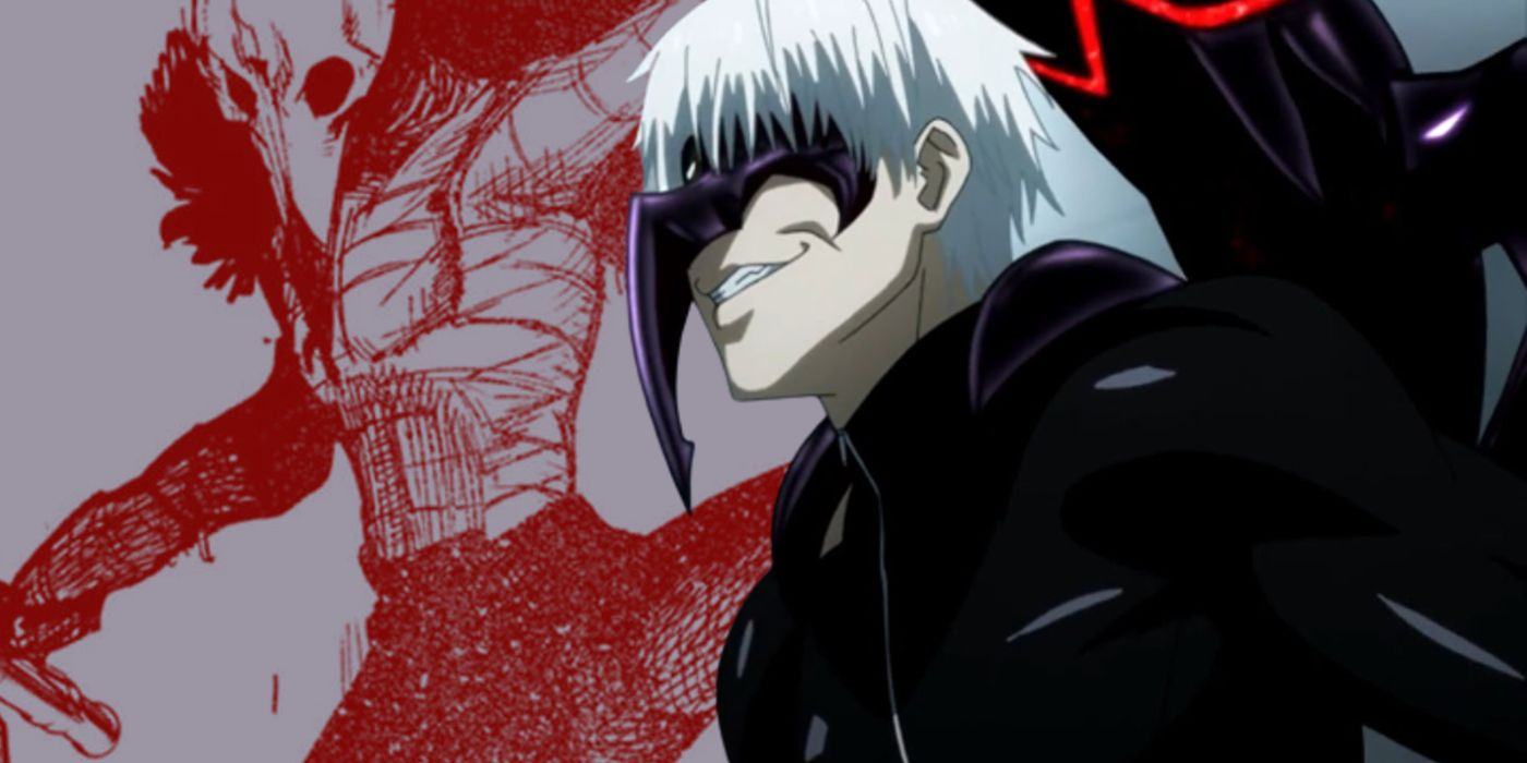 Tokio's Beastification form in Choujin X is an expansion of Ken Kaneki's kagune in Tokyo Ghoul.