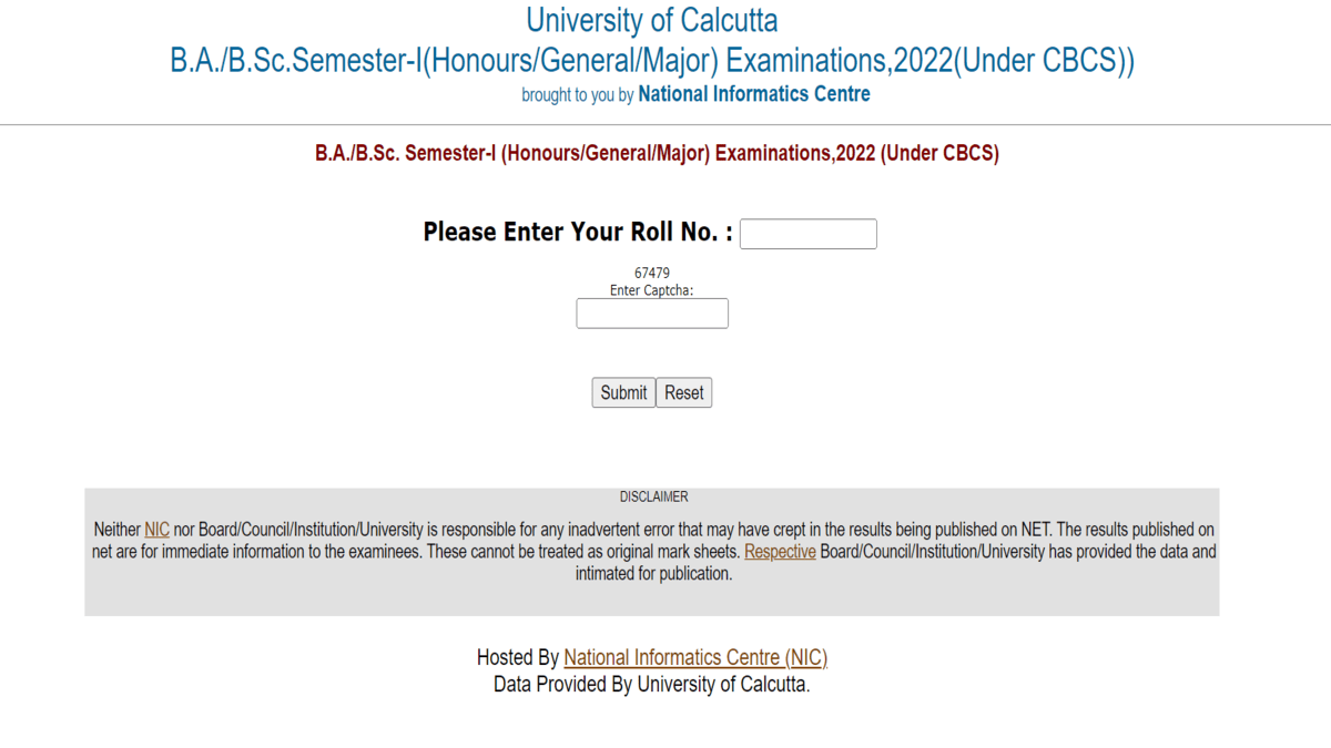 Calcutta University Result 2022 Declared