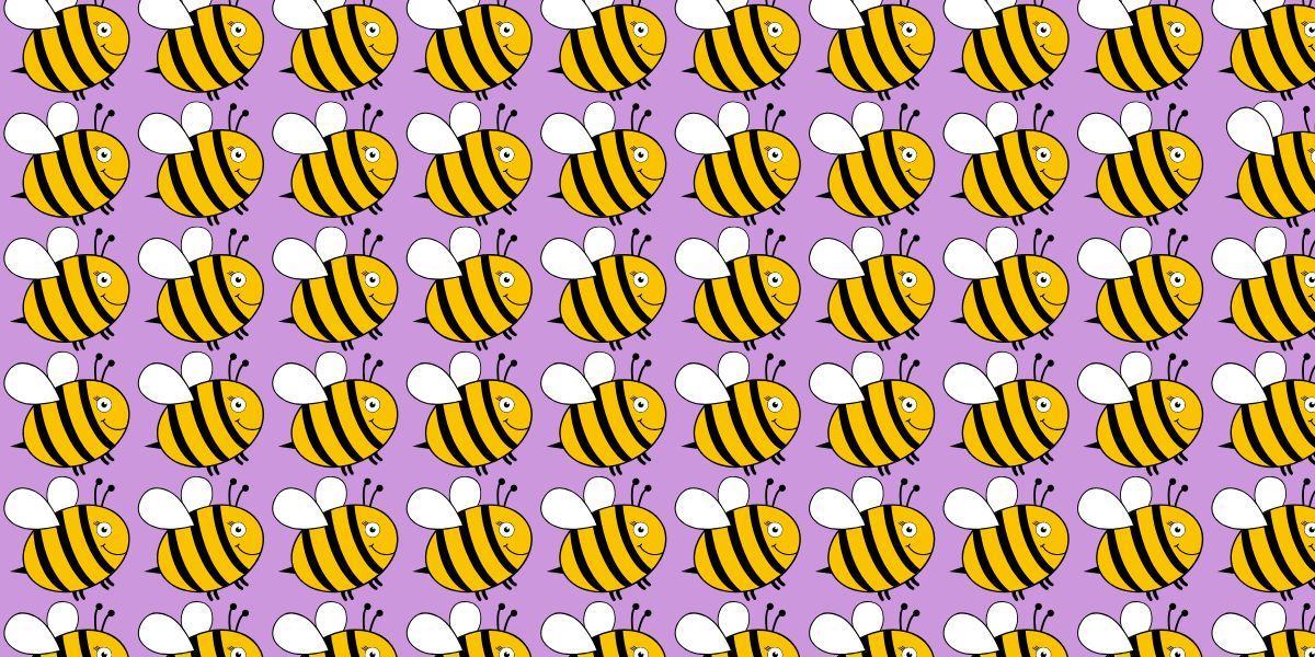 Visual brain teaser: Find the odd bee in less than 15 seconds! Can you beat the clock?