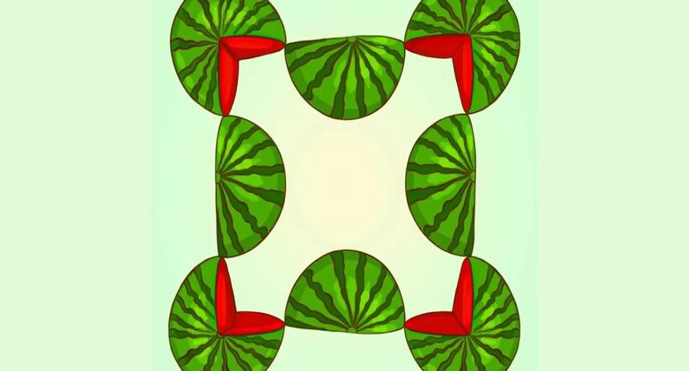 You are a genius if you can count the number of watermelons in the picture in 10 seconds.