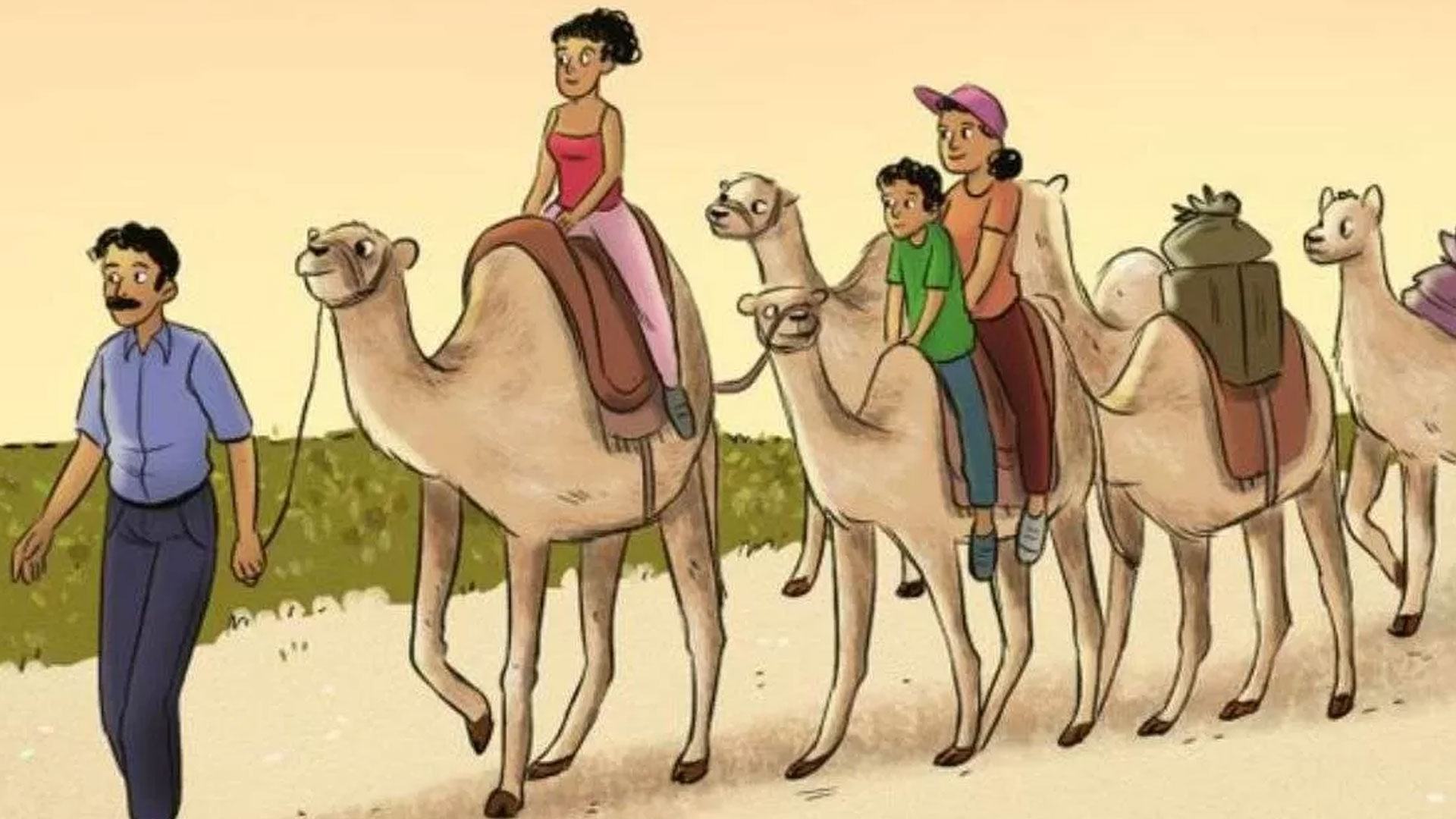 You have a high IQ if you can spot the unusual among these camels in less than 10 seconds.