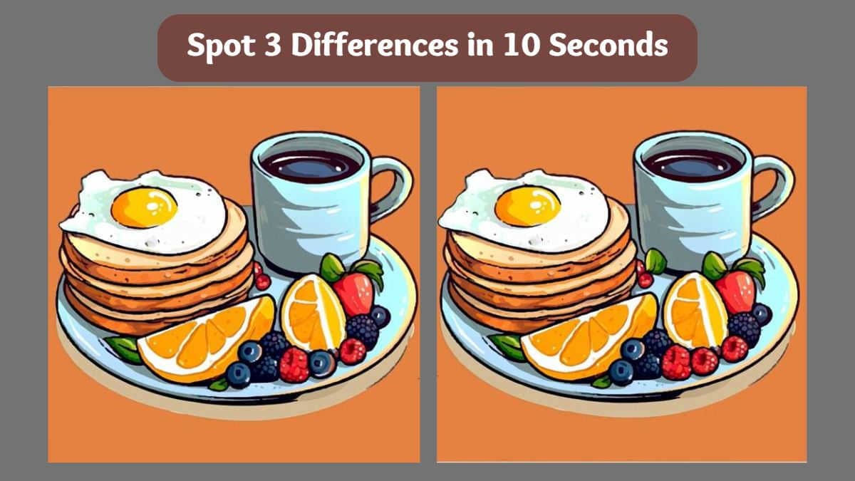 Spot 3 Differences in 10 Seconds