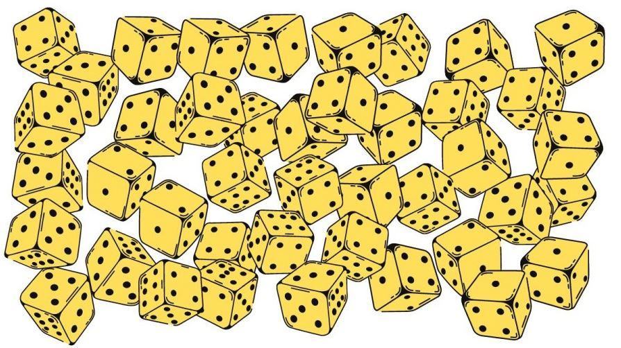 You might have a superior IQ if you can spot what's wrong with this picture of dice in five seconds.