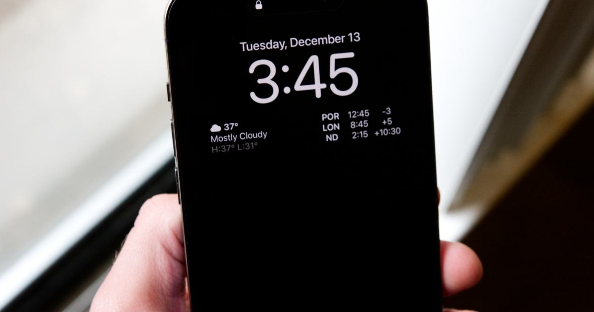 iPhone 14 Pro: how to make your always-on screen black