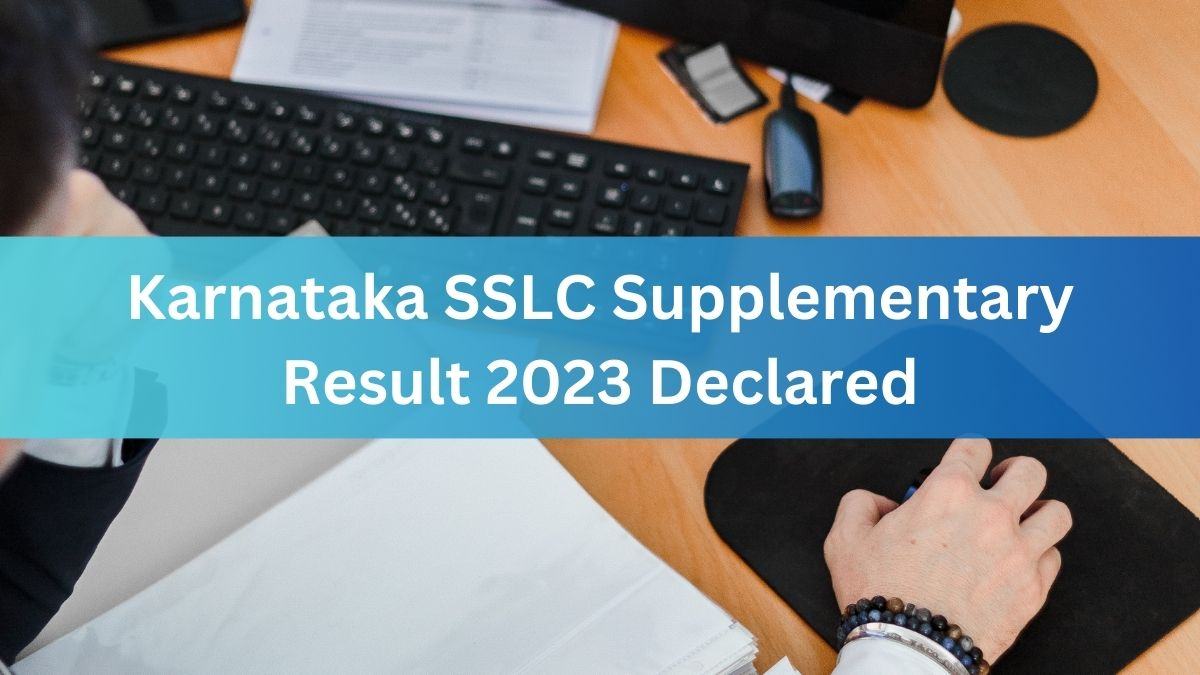 Karnataka SSLC Result 2023 OUT