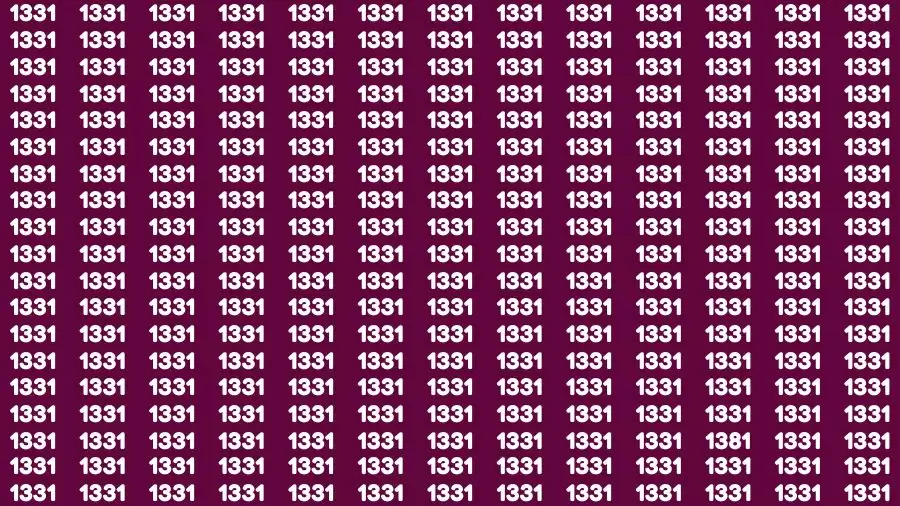 If you have Hawk Eyes Find the Number 5 among 1s in 20 Secs