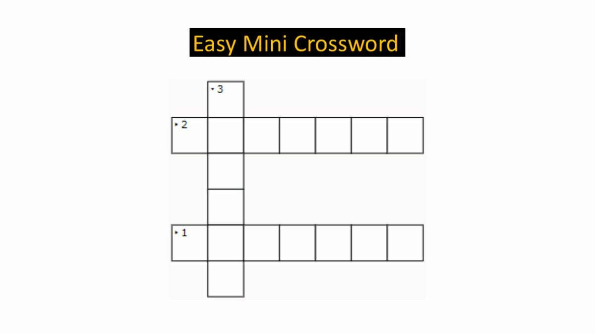 Jagran Josh Mini Crossword