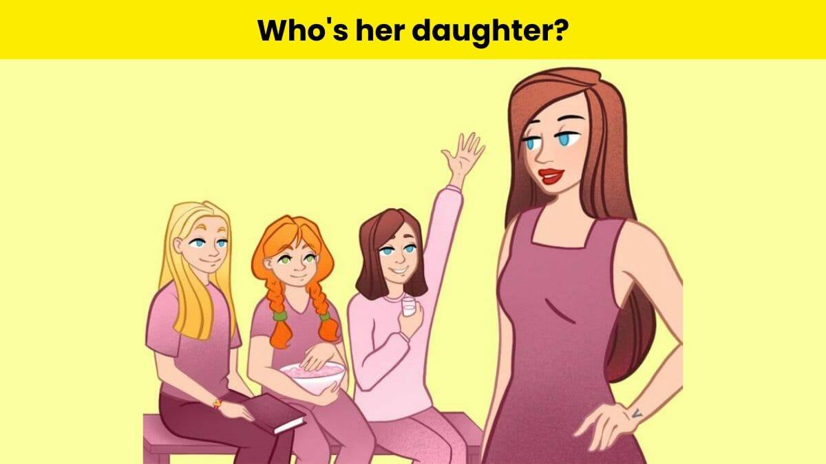 Find the woman’s daughter in 6 seconds