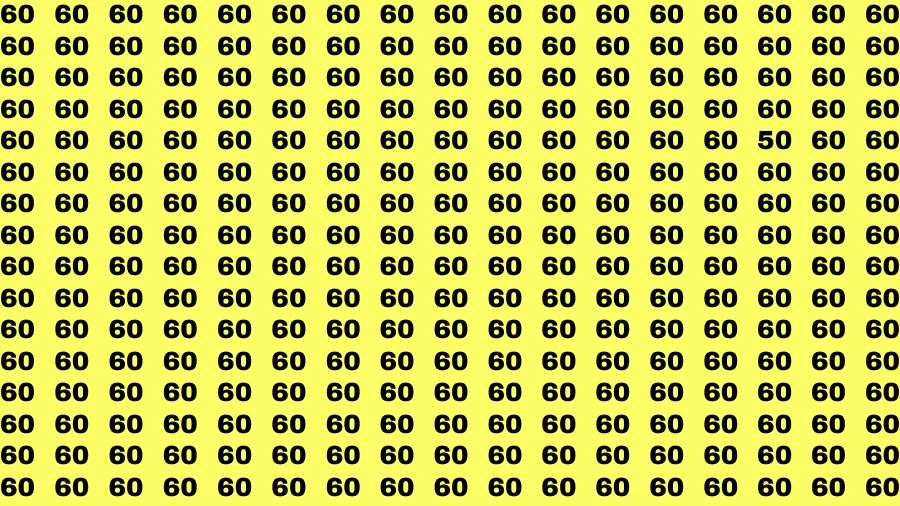 If you have Hawk Eyes Find the Number 5 among 1s in 20 Secs