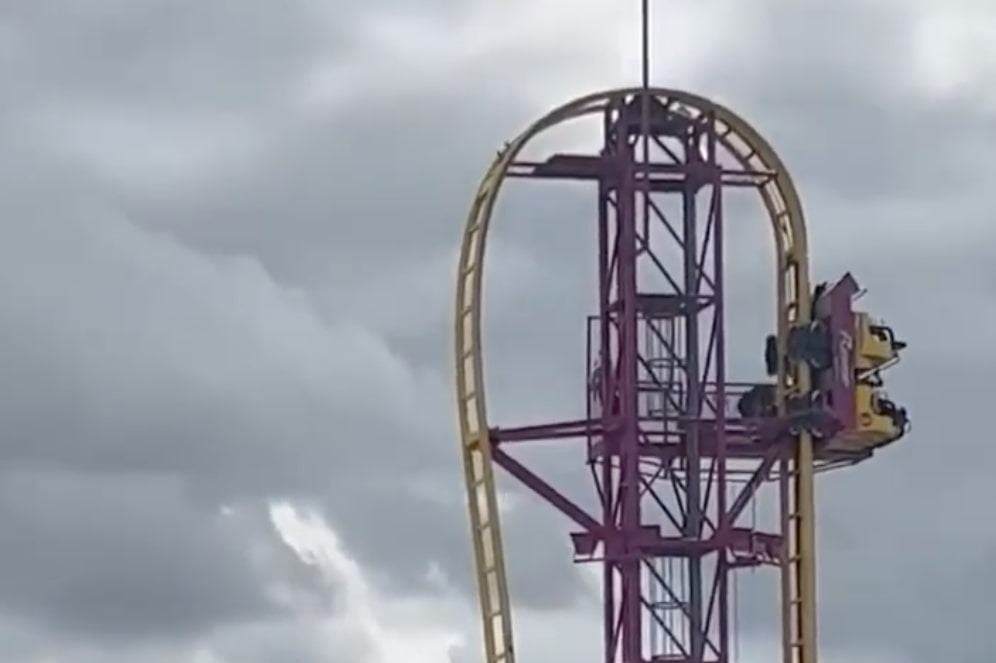 Adventure Island: Riders stranded halfway up roller coaster after ride breaks down at Southend theme park