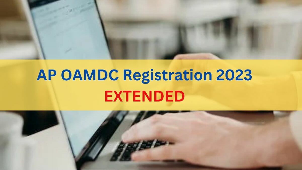 AP OAMDC Registration 2023 Last Date Extended