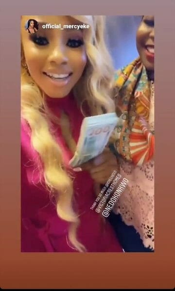 BBNaija: Mercy Gets 10,000 Dollars Cash From Billionaire Businessman, Okonkwo