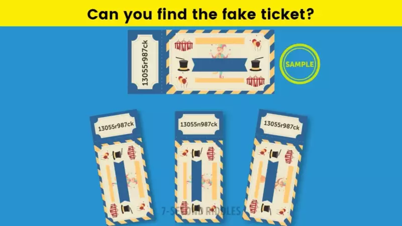 Can you spot which festival tickets are fake?  You only have 6 seconds to find a fake, so you should act fast