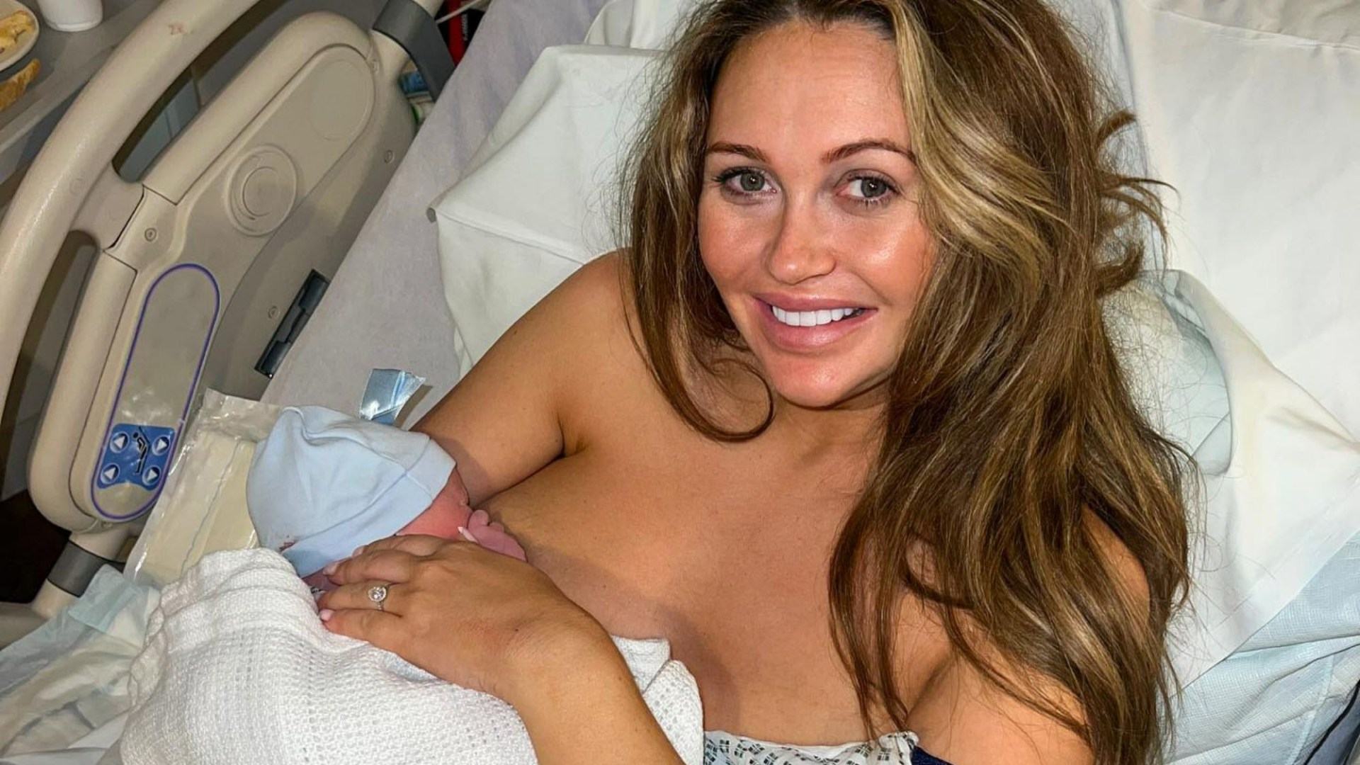 Charlotte Dawson announces baby son’s adorable name as she reveals he arrived in just one hour without pain relief