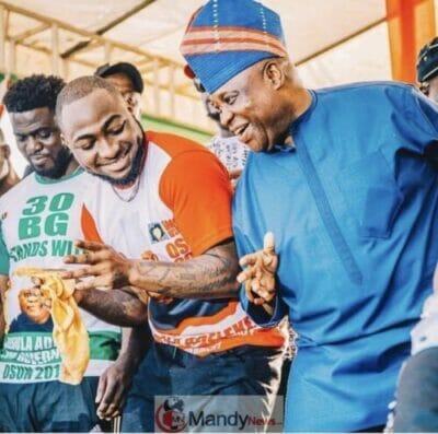 Davido Congratulates His Uncle After Been Declared Governor Of Osun