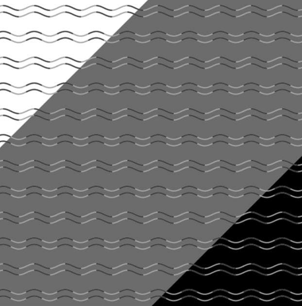 Every line in this trippy optical illusion is EXACTLY same... so do you see waves or zigzags?