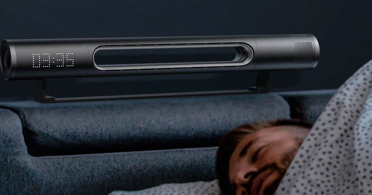 Haxson’s bladeless AirFan blasts cool air and music from your headboard