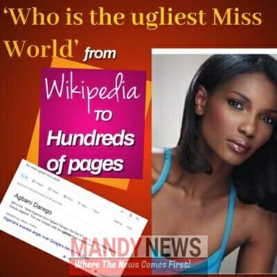 ugliest Miss World Agbani Darego