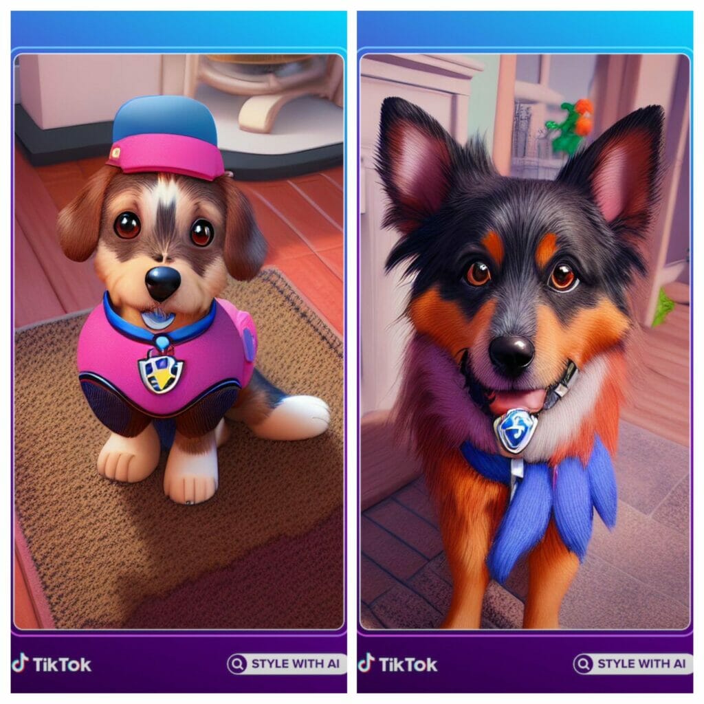 How to do TikTok Paw Patrol filter on your pets and turn them out into cartoon characters