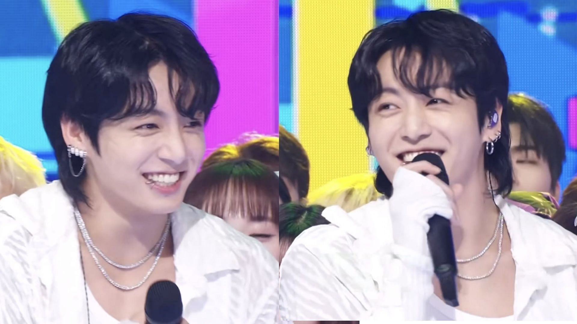 Jungkook wins Inkigayo Encore as a solo artist (Images via Twitter/sunflowercharts)