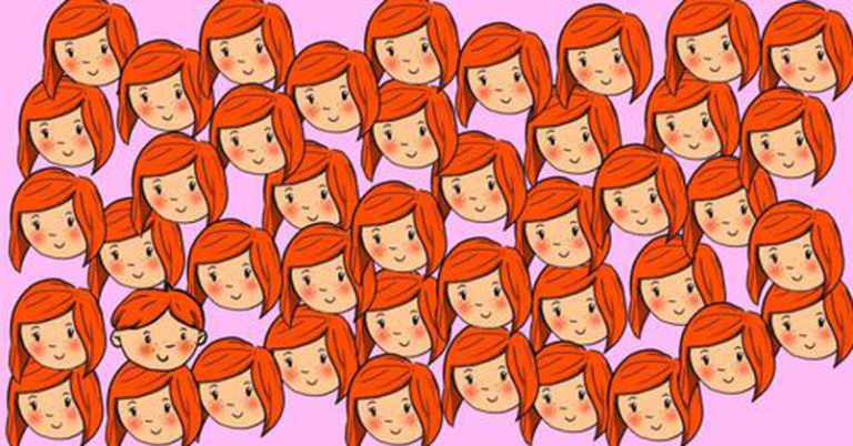 IQ TEST.  Only Genius can solve this puzzle: Can you find the guy hiding among the girls???