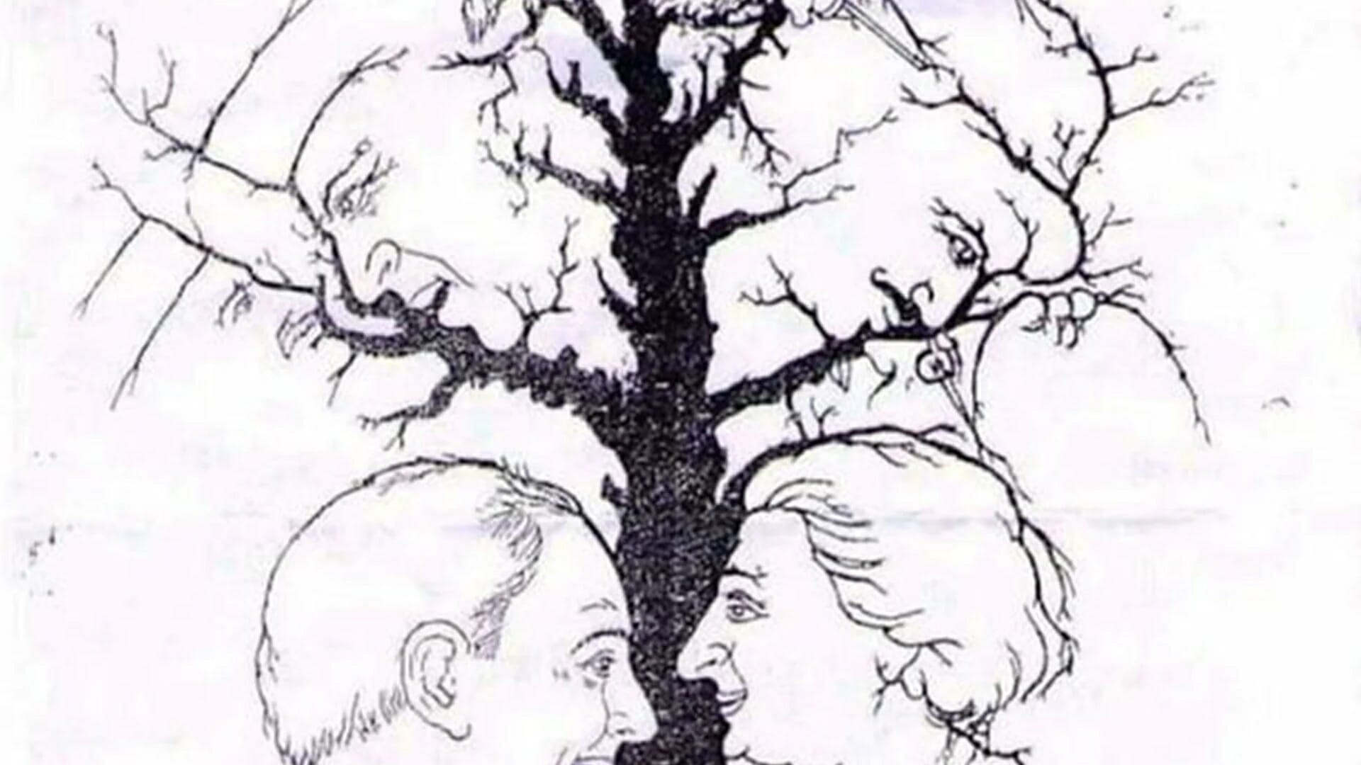 If you find all the hidden faces in this optical illusion you're in the top 1% - how many can you spot