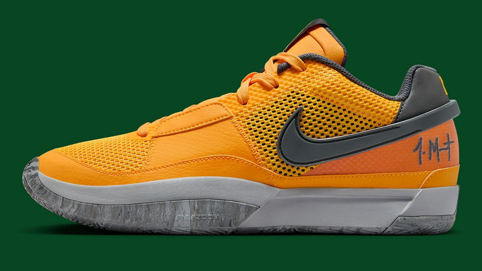 Ja Morant x Nike Ja 1 Laser Orange colorway (Image via Sneaker News)