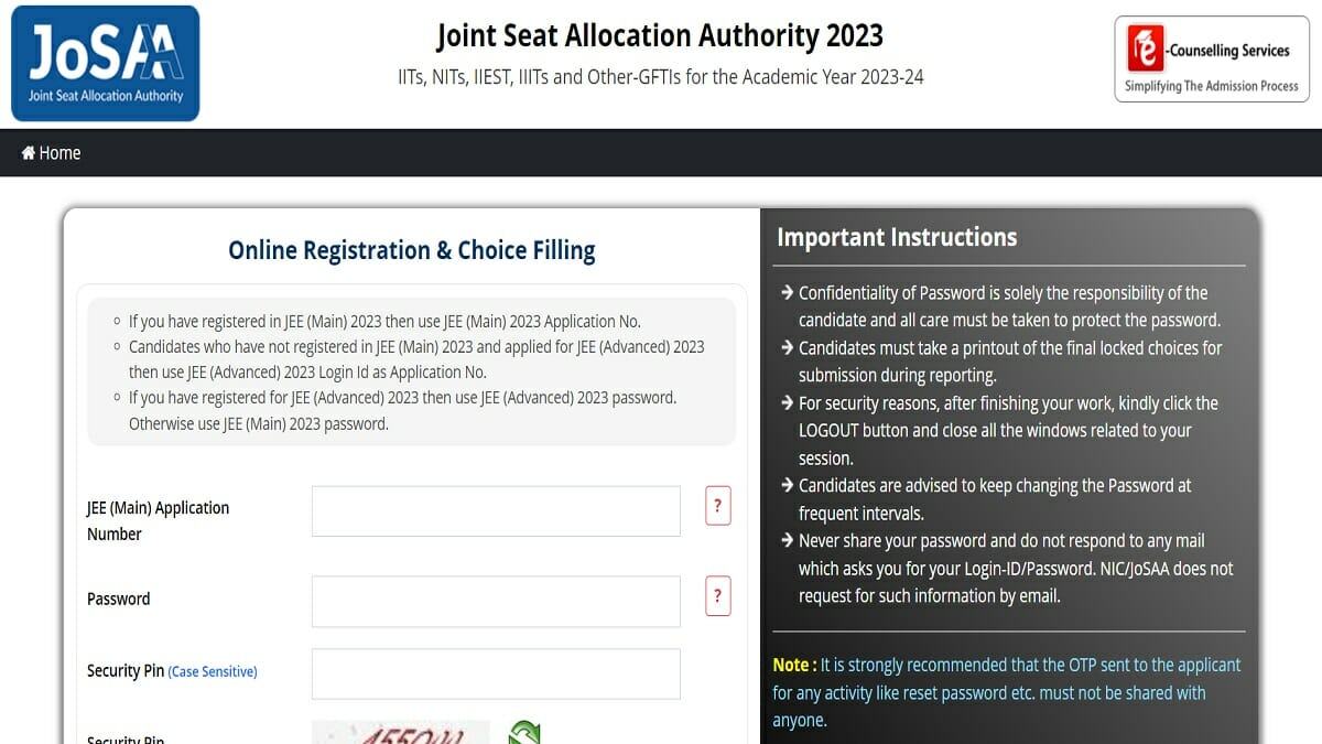 JoSAA 2023 Round 2 Seat Allocation Result Today