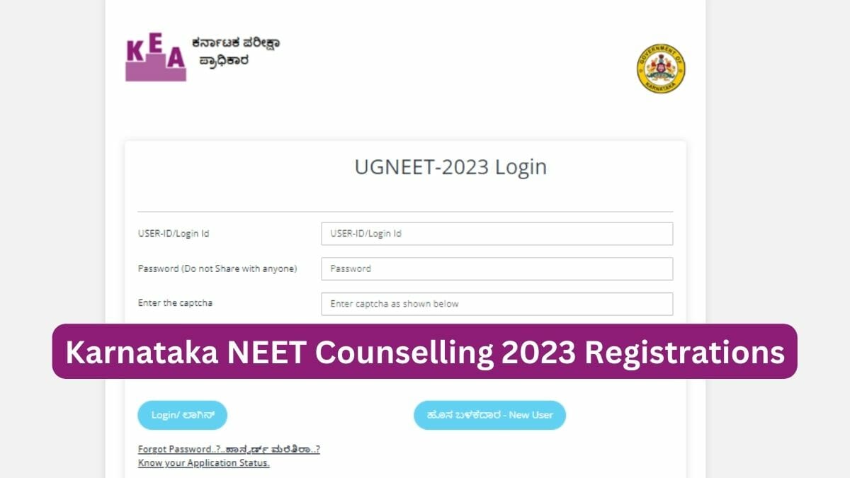 Karnataka NEET UG Counselling 2023