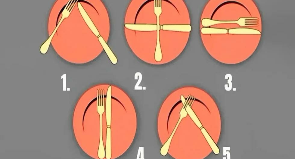 Make sure you are a nice person about how you keep your cutlery while eating