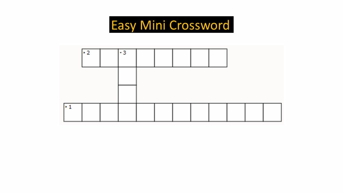 Jagran Josh Mini Crossword