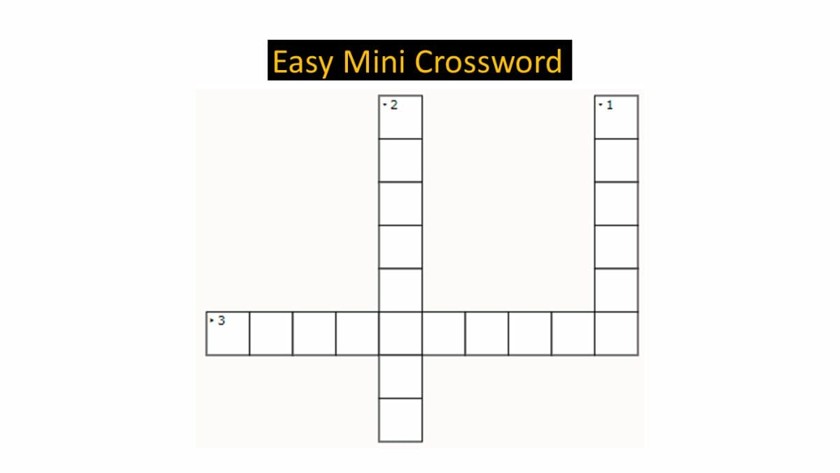 Jagran Josh Mini Crossword