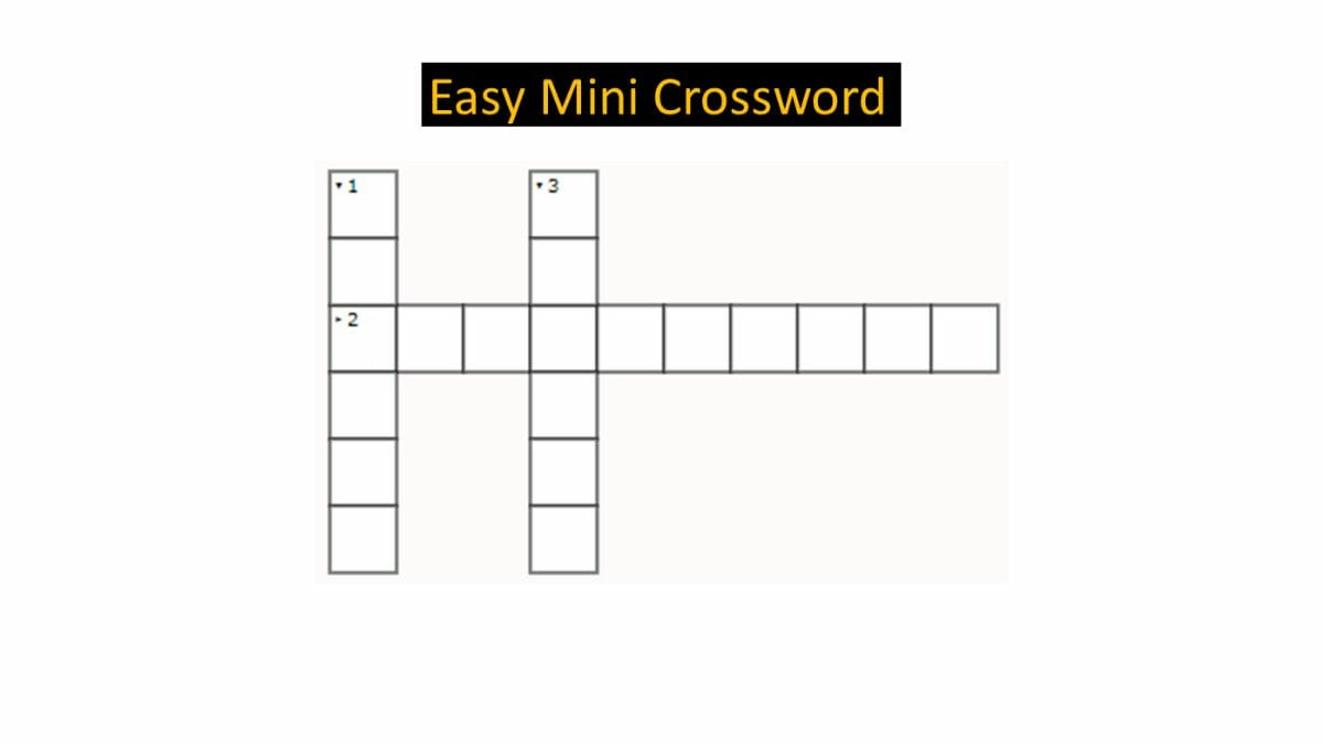 Jagran Josh Mini Crossword