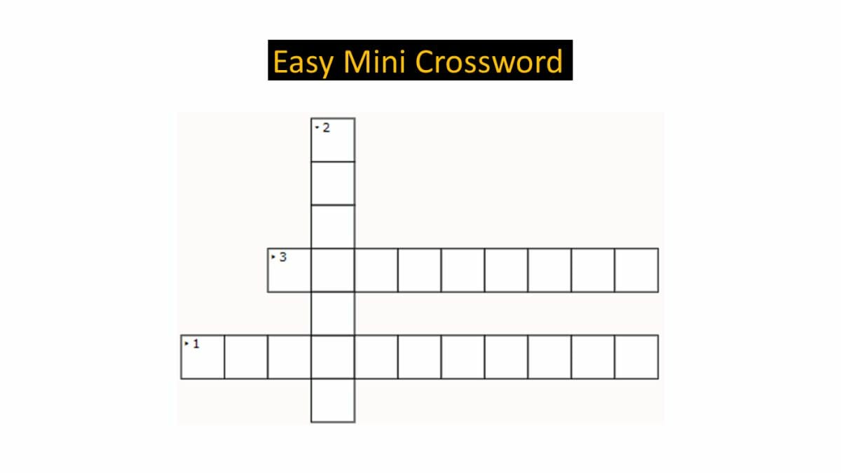 Jagran Josh Mini Crossword