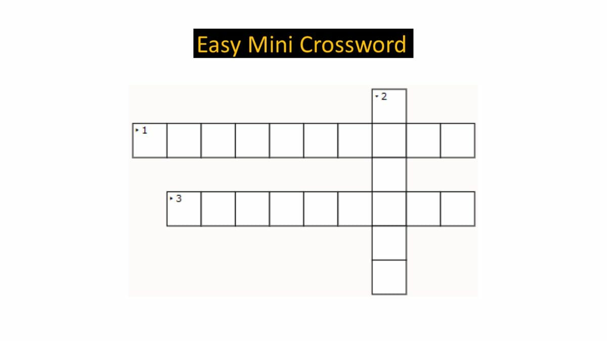 Jagran Josh Mini Crossword