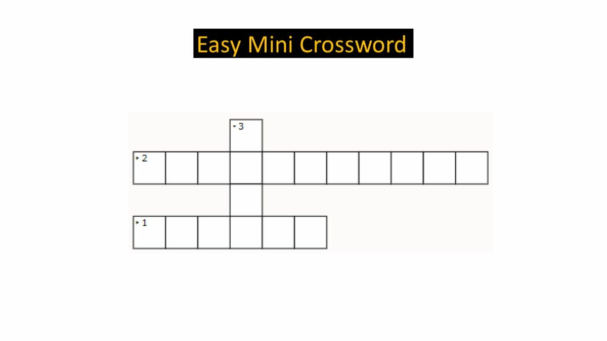 Jagran Josh Mini Crossword