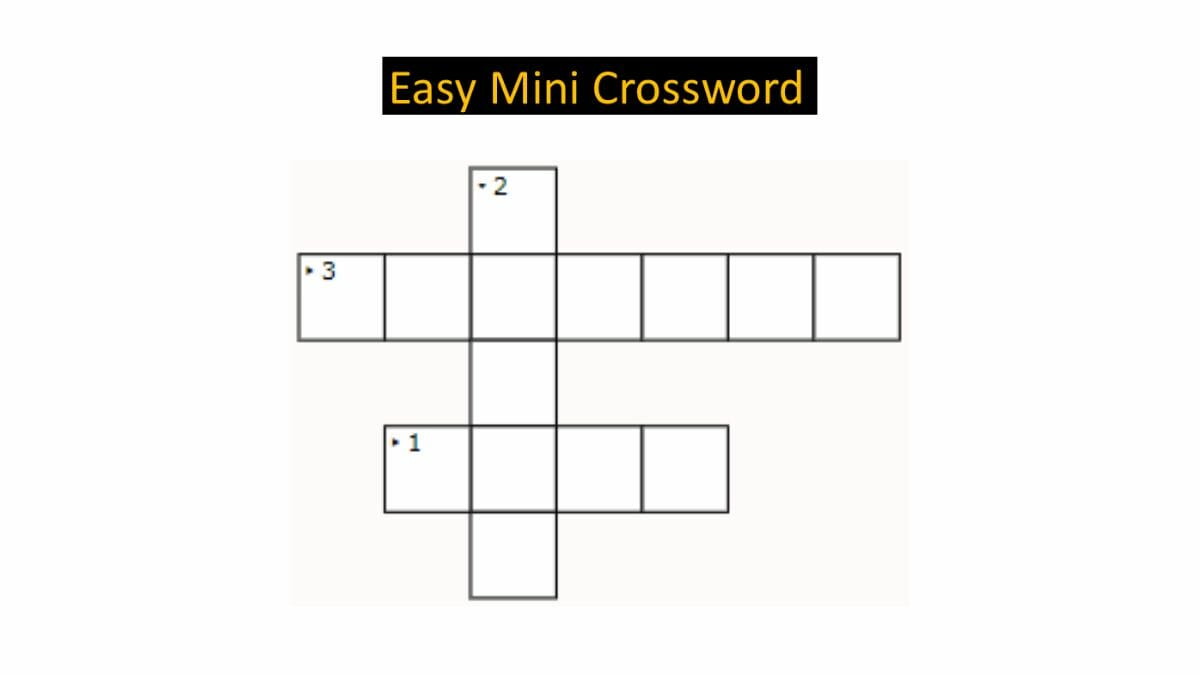 Jagran Josh Mini Crossword