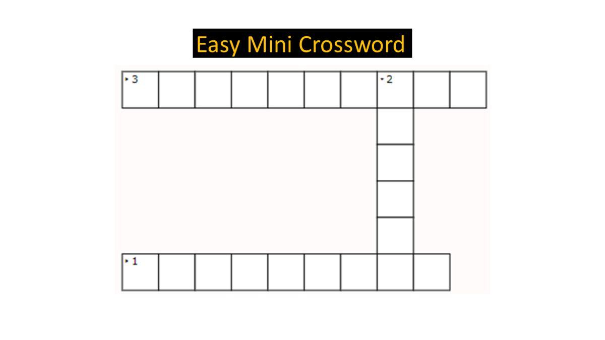 Jagran Josh Mini Crossword