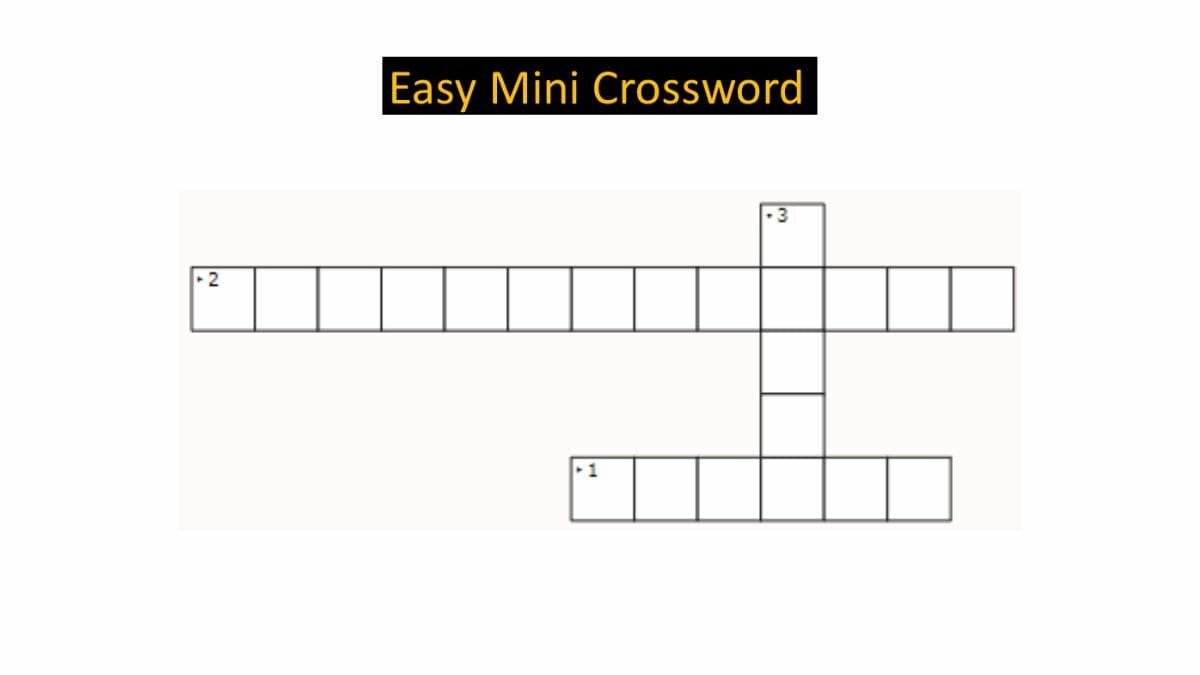 Jagran Josh Mini Crossword