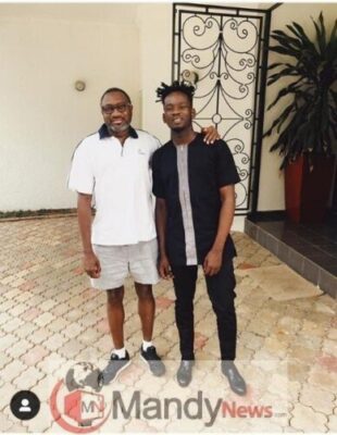 Mr Eazi Pictured With His Girlfriend's Billionaire Father, Otedola At Abuja Residence