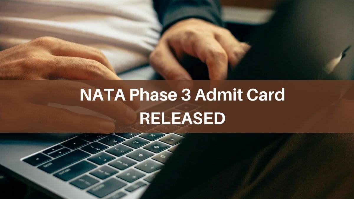 NATA Admit Card 2023 Released