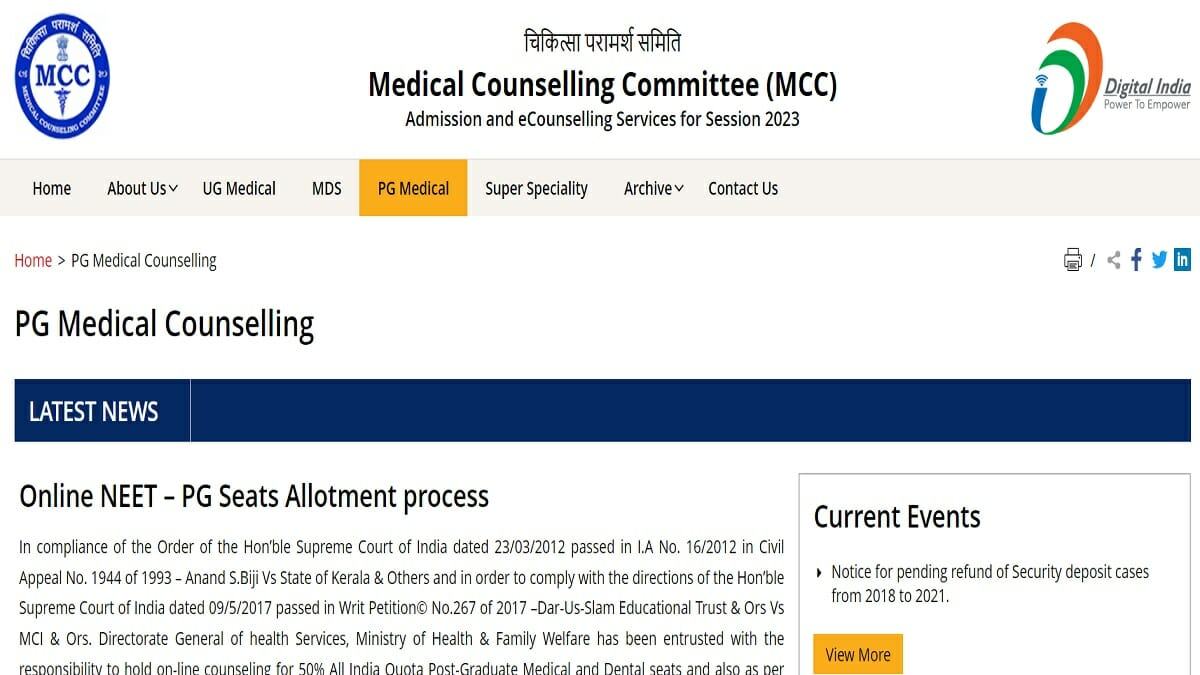 NEET PG 2023 Counselling Round 1 Registrations Begin Today