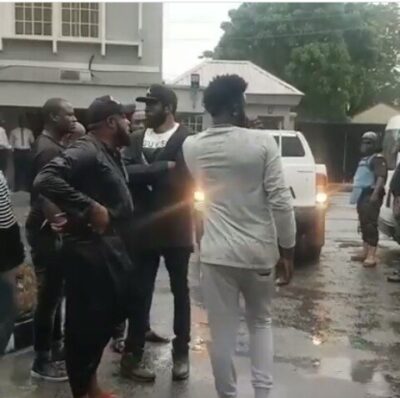 Naira Marley: Davido's Camp, Heavily Armed Policemen Spotted Outside The Court