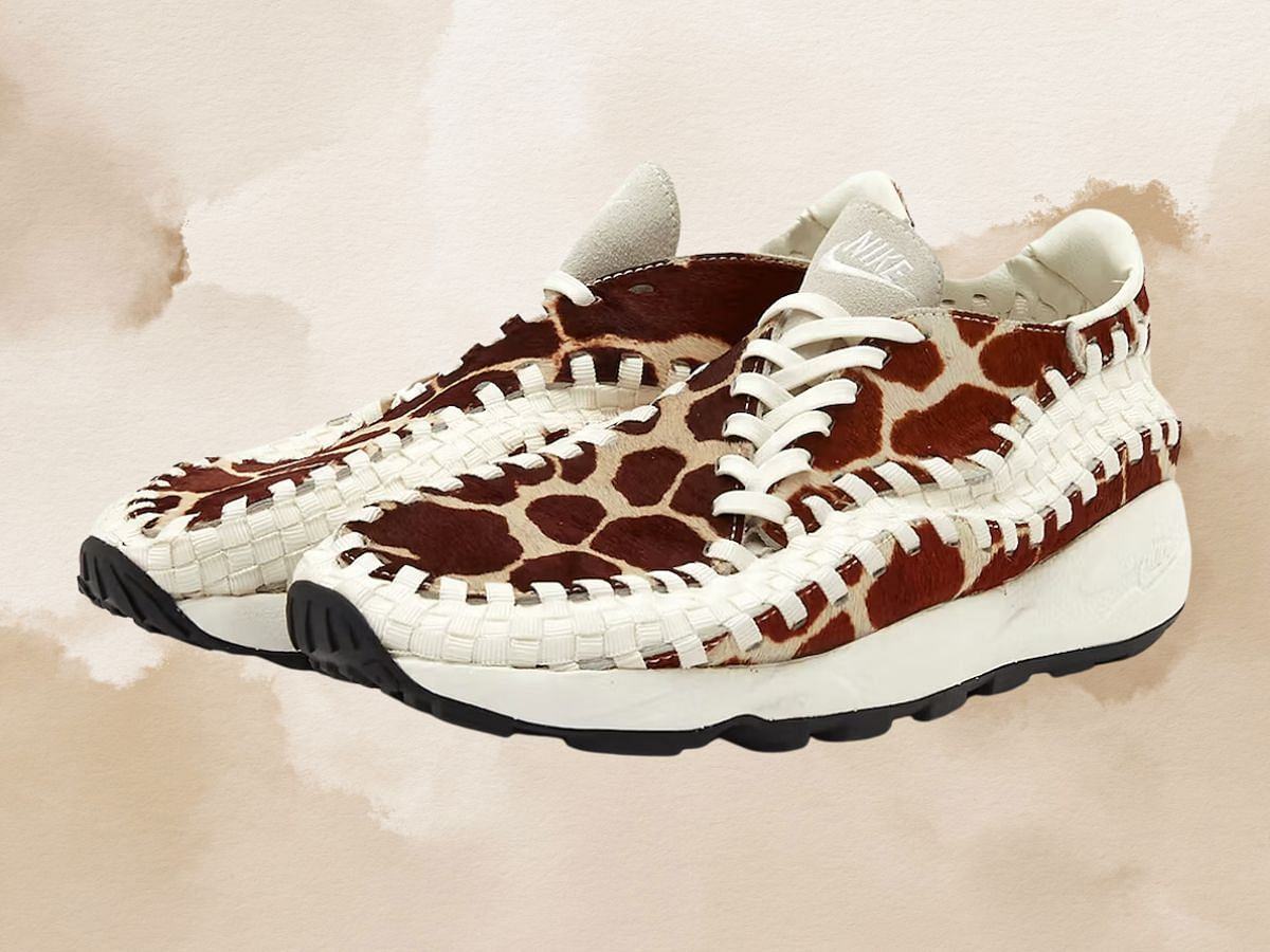 Nike Air Footscape Woven &ldquo;Cow Print&rdquo; sneakers (Image via Nike)