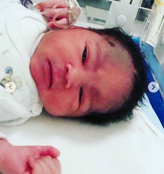 Oluchi, Emeka Ike’s Newborn Baby In Pictures