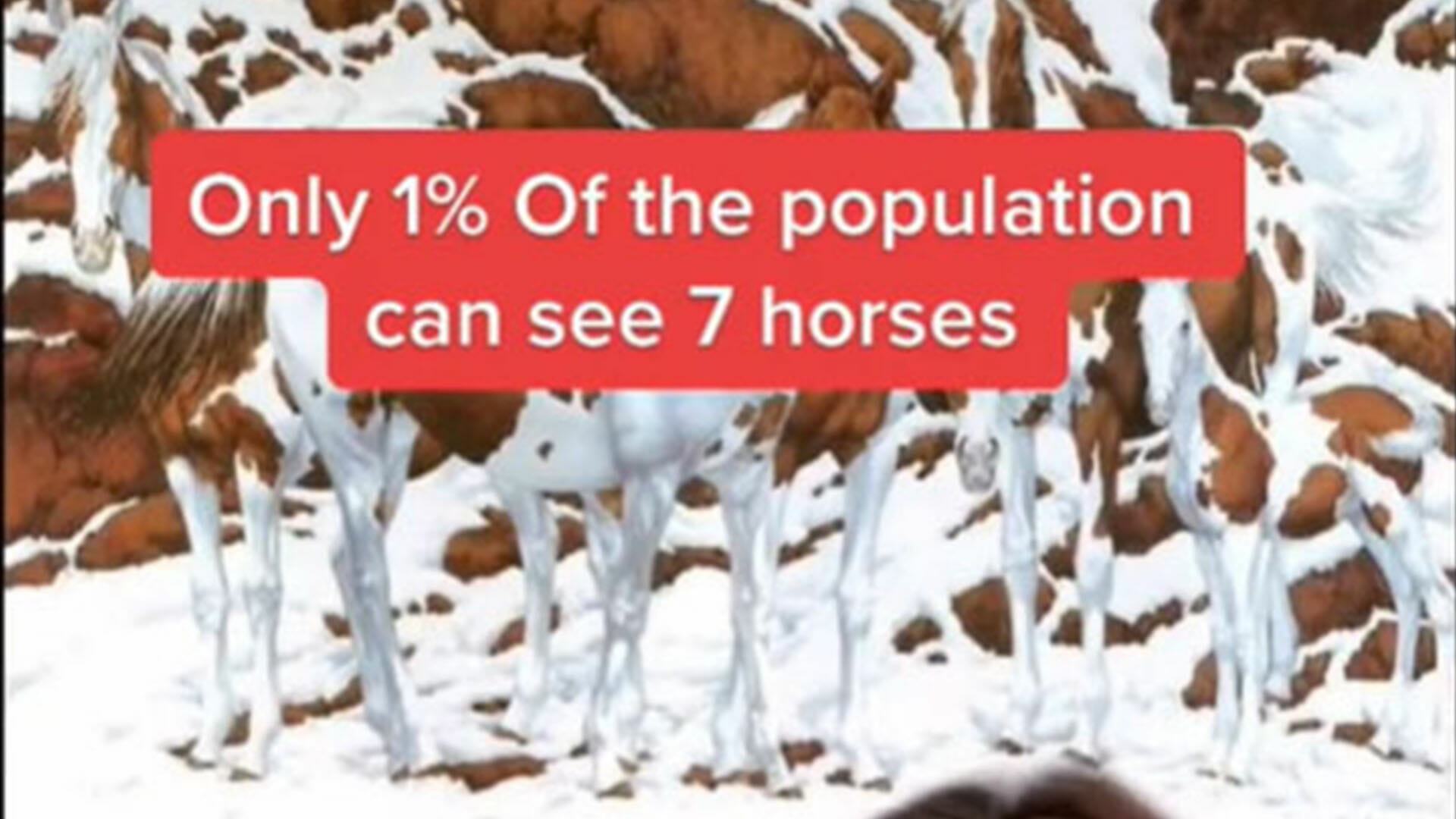 Only the top 1% of people can see all the horses in mind-bending optical illusion – how many do you spot?